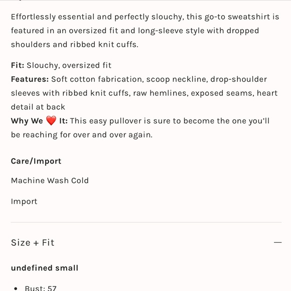 NWT Free People Trish Sweatshirt in Summer Peach - Picture 8 of 9